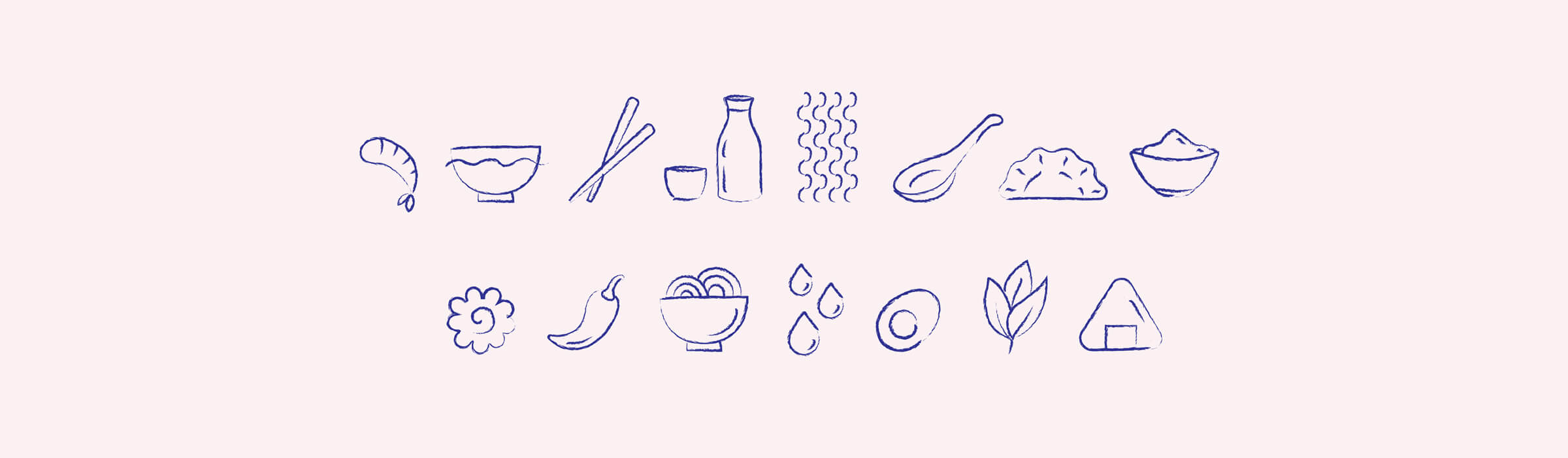 Hand drawn icon set