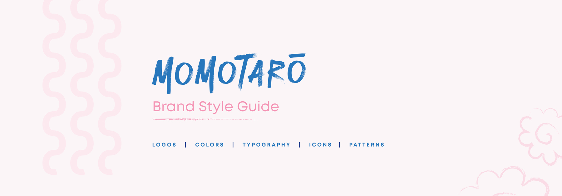 Momotaro's brand style guide cover